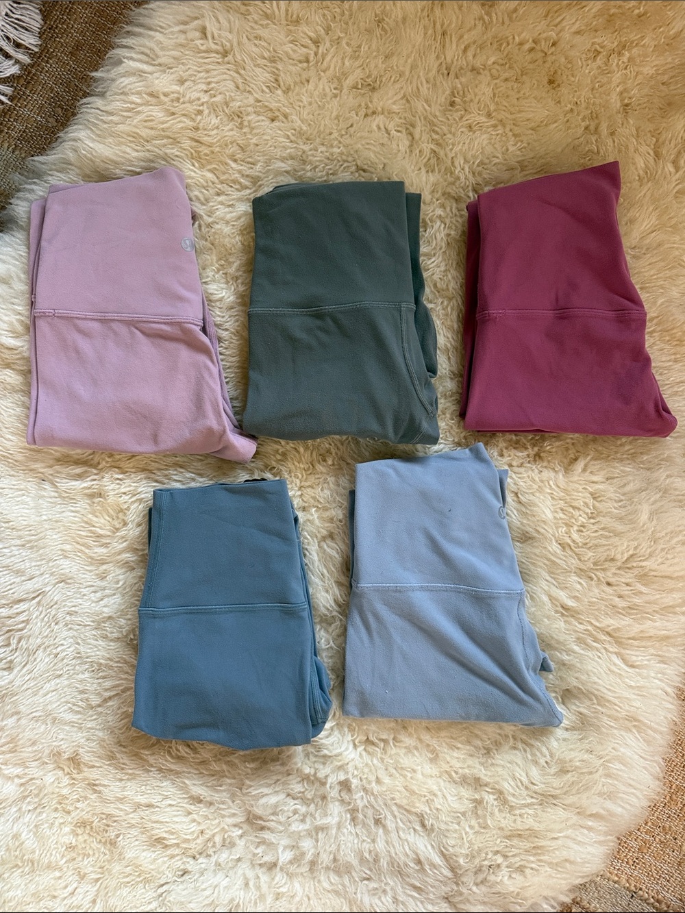 lululemon align Leggings Set Mauve, Dusty Pink, Olive, Slate Blue, sky blue